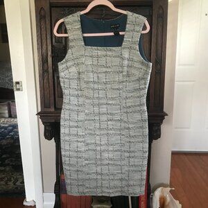 KATE  AND LILY: GRAY AND TEAL SLEEVLESS DRESS SIZE 8